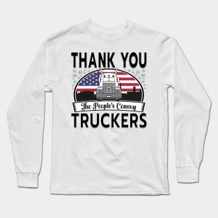 PEOPLES CONVOY TO DC IN THE USA WITH FLAG GIFTS Long Sleeve T-Shirt